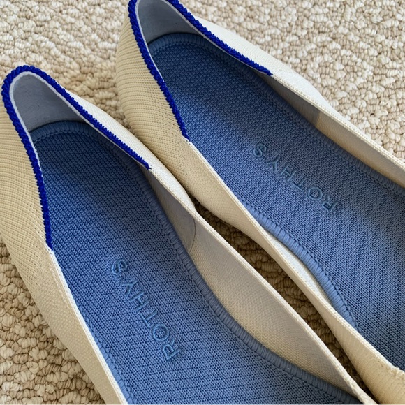 Rothy's Petal Square Ballet Flats in Love Bird - Picture 6 of 11